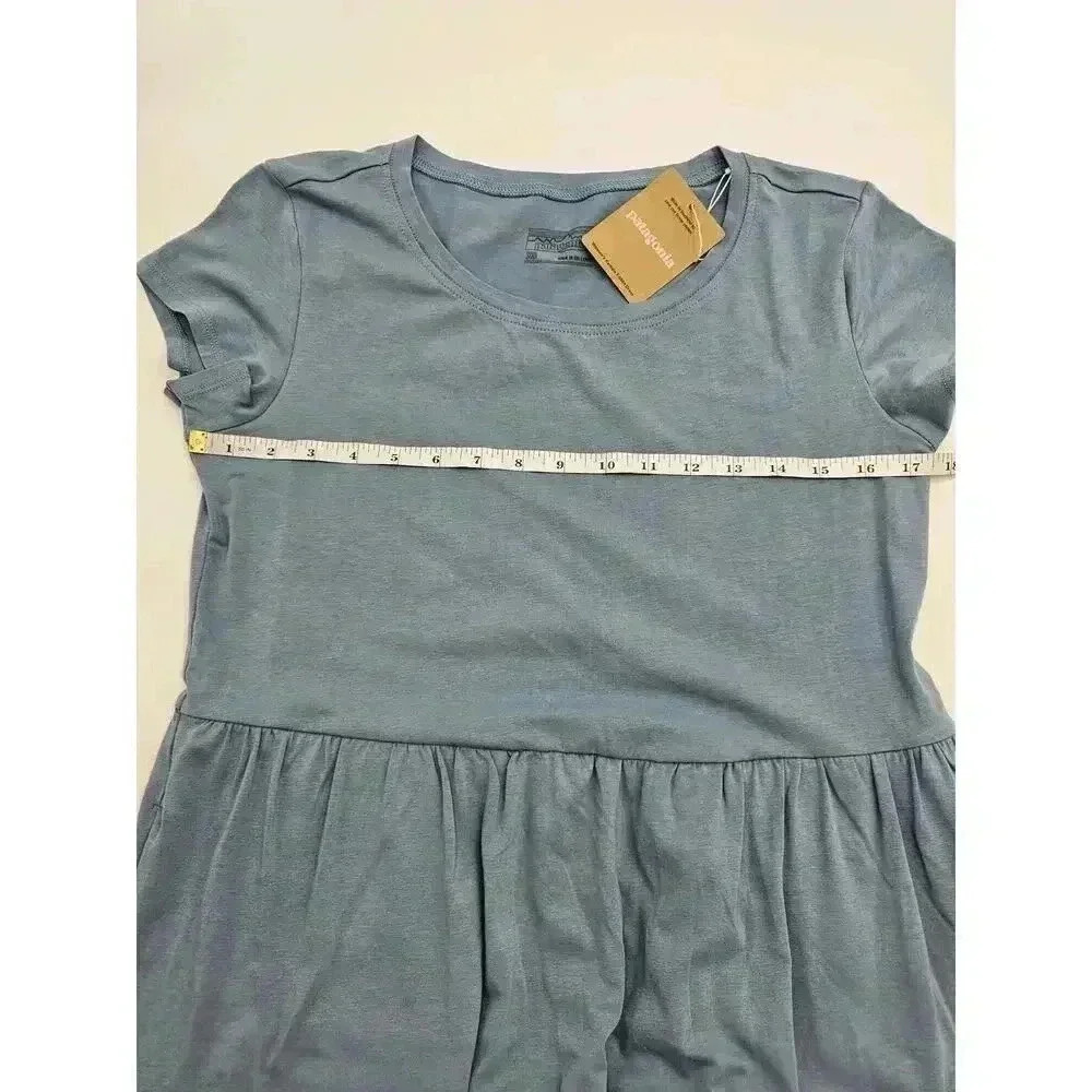 Patagonia Women's XS Light Plume Grey Kamla T-Shirt Dress - Picture 5 of 9